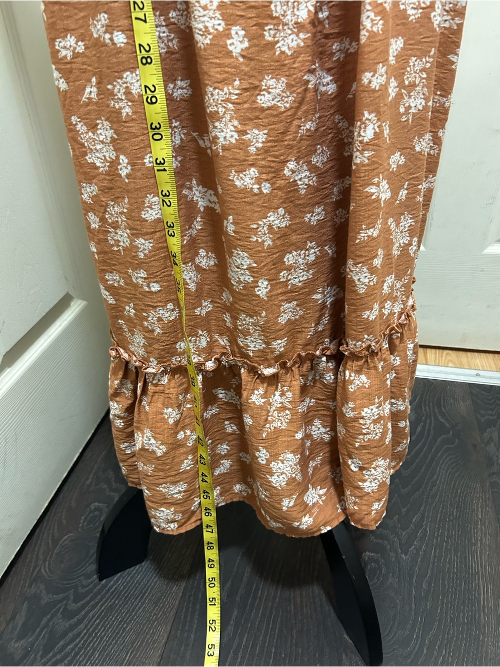 Sincerely Jules Rust Floral Maxi Dress - Picture 8 of 11